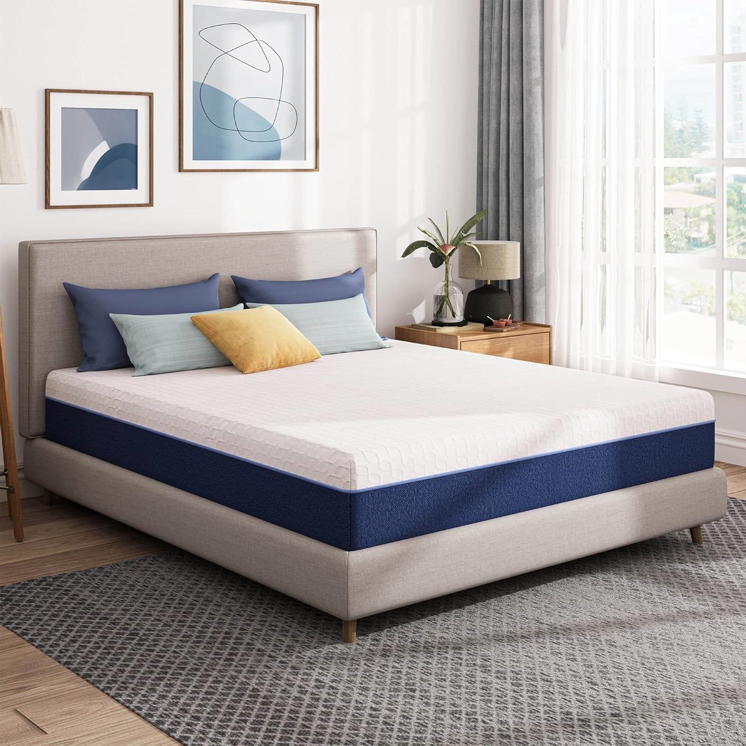 Full Size - 6 Inch Gel Infused Medium Firm Memory Foam Mattress