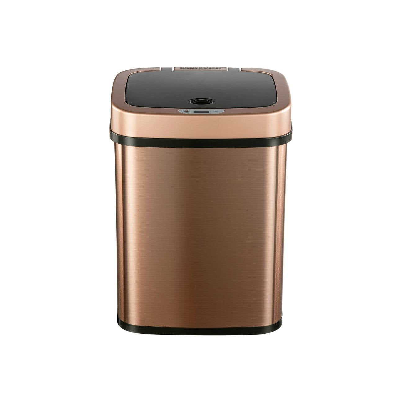 Small 3-Gallon Motion Sensor Touchless Stainless Steel Trash Can Gold