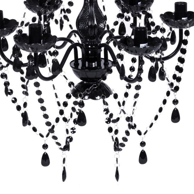 6 Light Gothic Modern Crystal Candle Chandelier