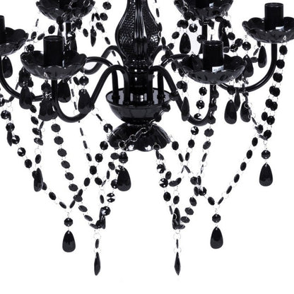 6 Light Gothic Modern Crystal Candle Chandelier