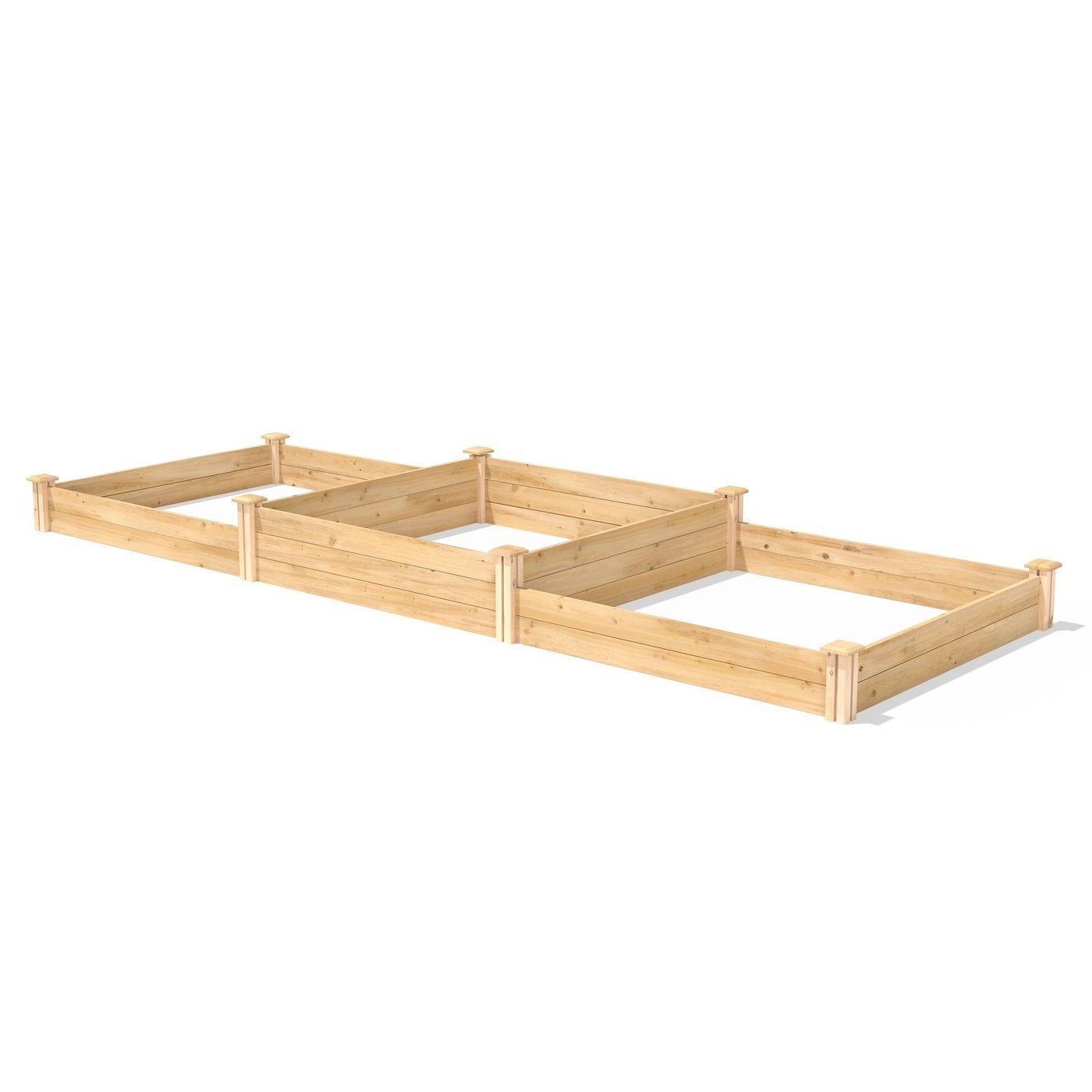Farmhouse Cedar Raised Garden Bed 4 ft x 12 ft - Made in USA