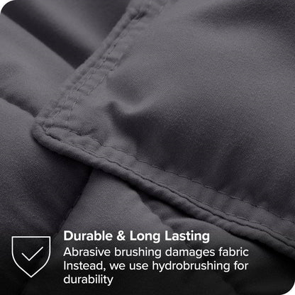 King/Cal King Size All Season Super Soft Down Alternative Comforter Set Grey