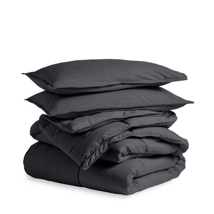 Twin Size All Season Super Soft Down Alternative Comforter Set Grey