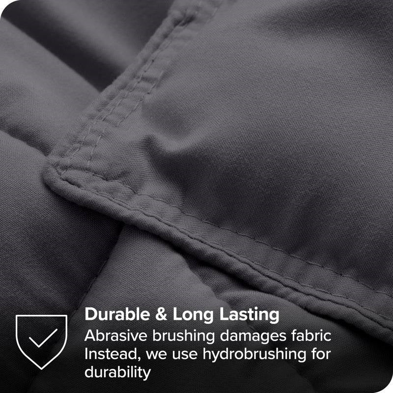 Twin Size All Season Super Soft Down Alternative Comforter Set Grey