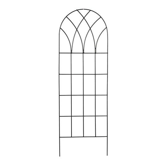 60-inch Gothic Arch Top Metal Wall Trellis for Home Garden