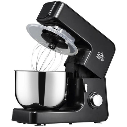 Black Stainless Steel Tilt 600W Electric Mixer 6QT