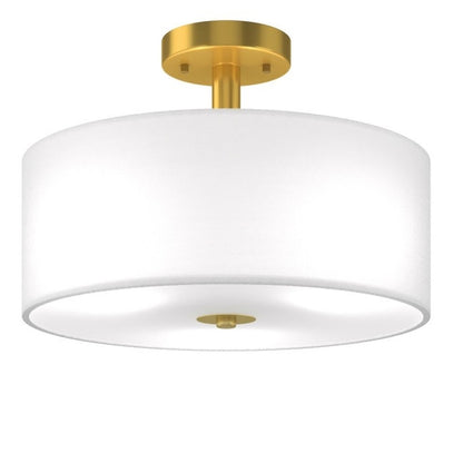 3 Light Ceiling Chandelier Glass Drum Light Fixture