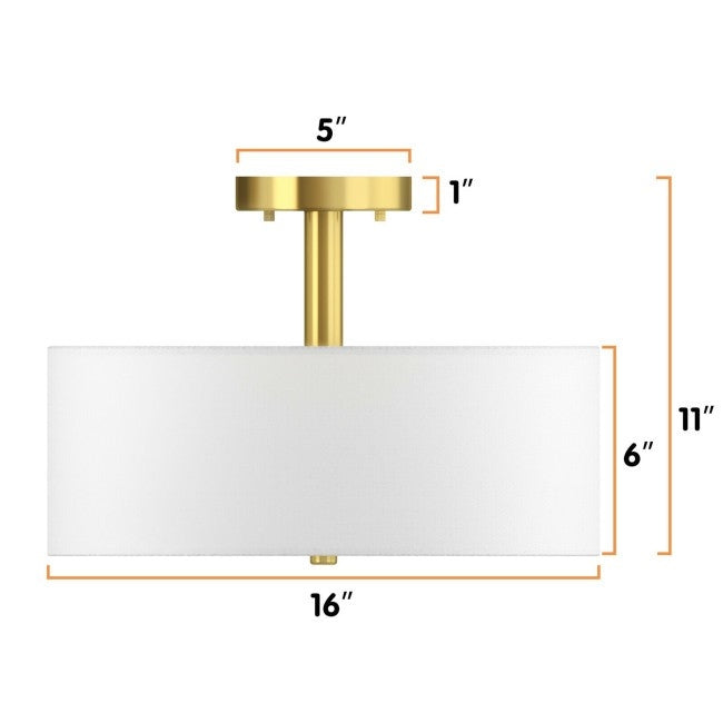3 Light Ceiling Chandelier Glass Drum Light Fixture