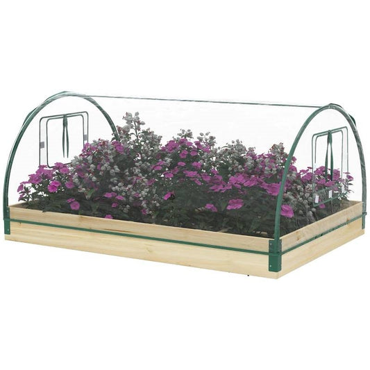 Mini Raised Garden Bed Greenhouse Combo