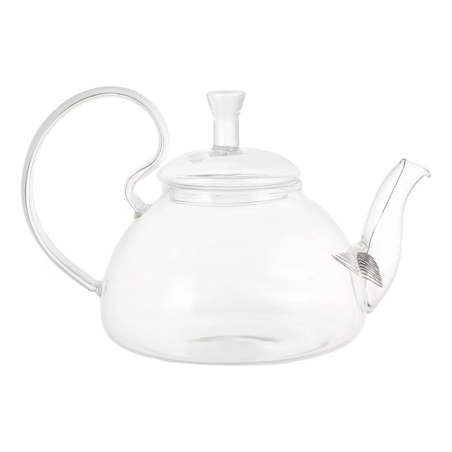 20 oz/600 ml Glass Teapot Removable Metal Spout Hanging Spring