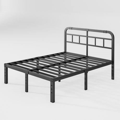 King Size Heavy Duty Platform Bed Frame w/ Headboard
