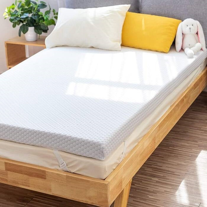 Twin XL 3 Inch Memory Foam Gel Cooling Baffle Box Mattress Topper