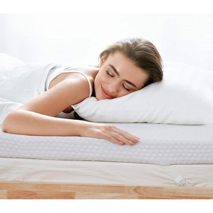 Twin XL 3 Inch Memory Foam Gel Cooling Baffle Box Mattress Topper
