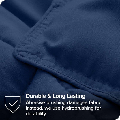 Queen Size All Season Super Soft Down Alternative Comforter Set Navy