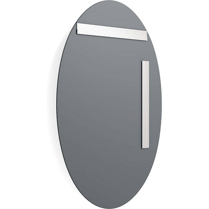 Oval 36-inch Frameless Beveled Vanity Bathroom Bedroom Living Room Wall Mirror