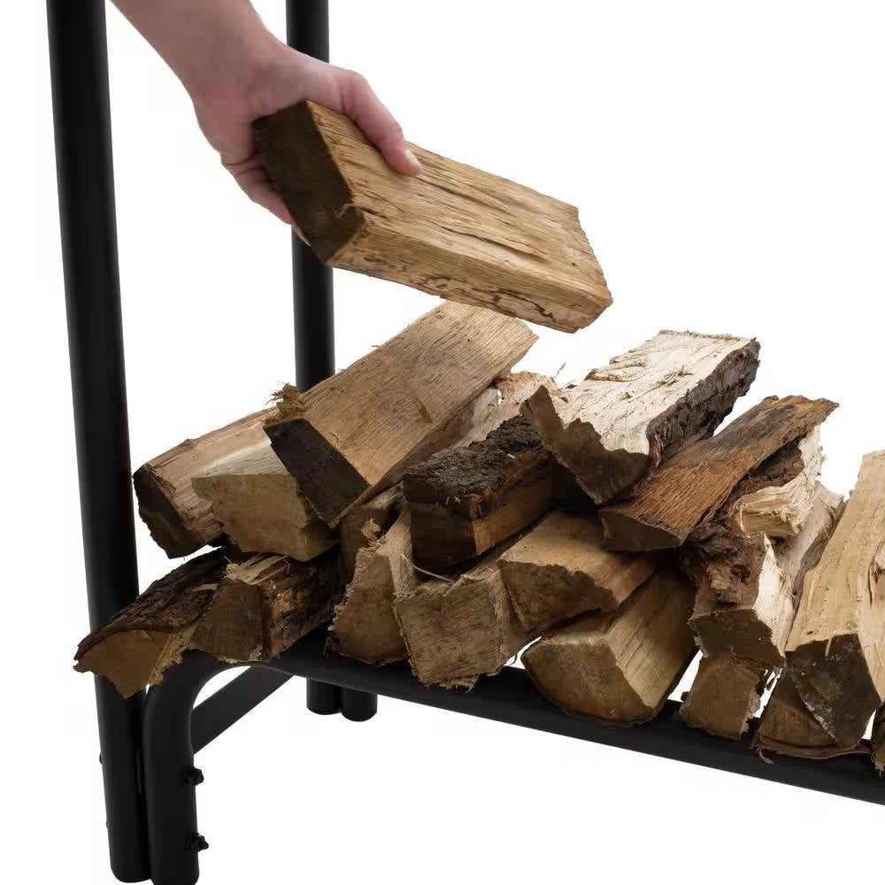 Heavy Duty Outdoor 12-ft. Firewood Rack - Holds up to 3/4 Cord