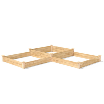 Farmhouse Pine Raised Garden Bed 4 ft x 12 ft - Made in USA