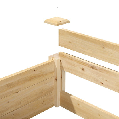 Farmhouse Pine Raised Garden Bed 4 ft x 12 ft - Made in USA