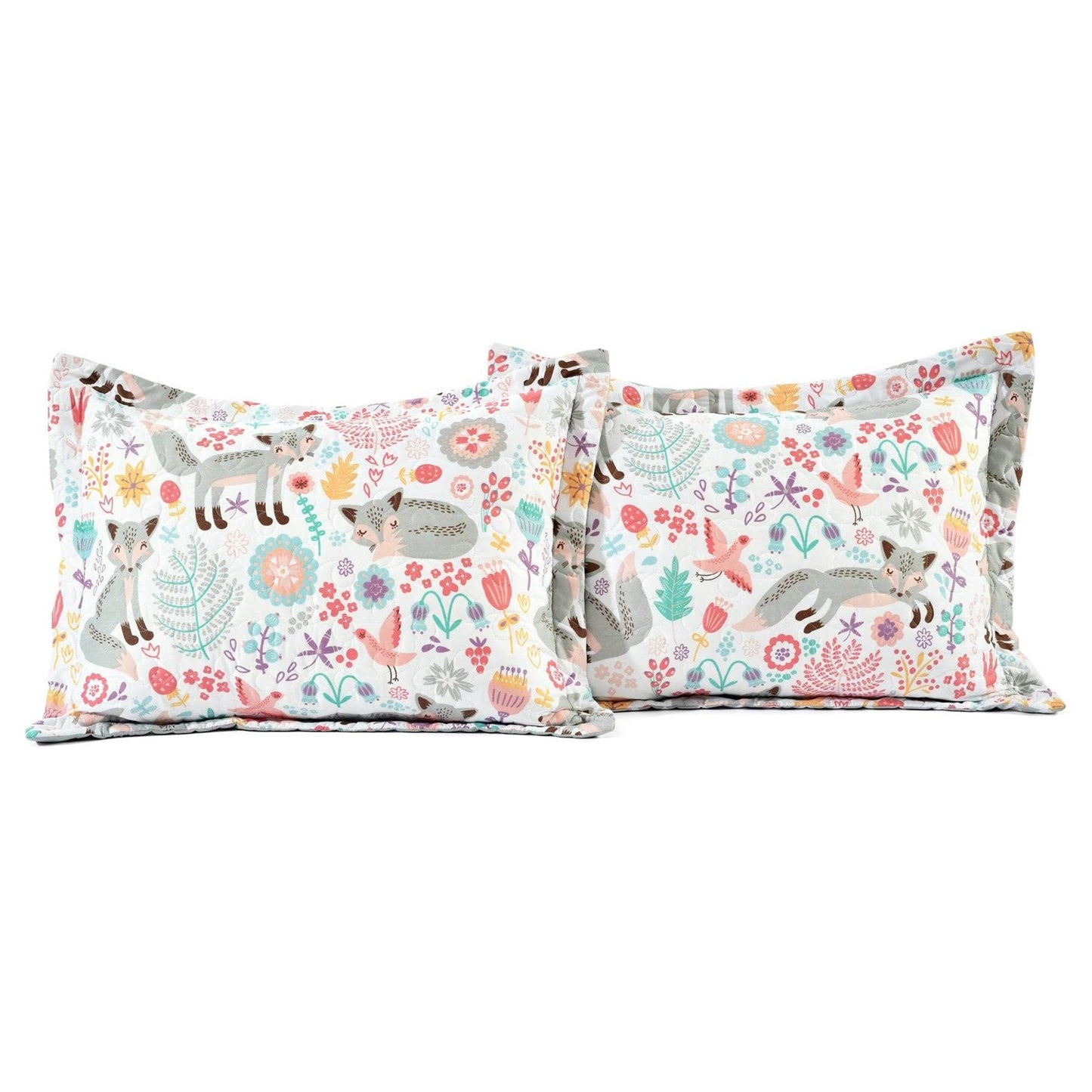 Pink/Grey 6 Piece Fox Daybed Cover Set