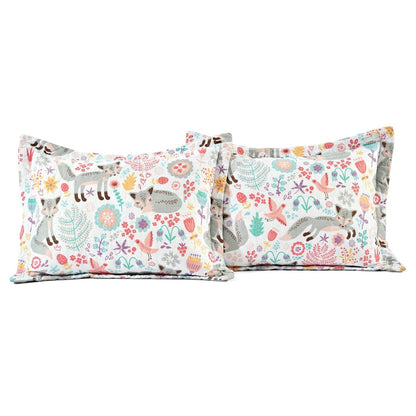 Pink/Grey 6 Piece Fox Daybed Cover Set