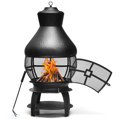 Portable Patio Wood Burning Chimenea Fireplace