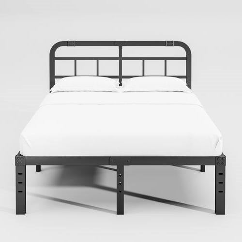 Queen Size Heavy Duty Platform Bed Frame w/ Headboard