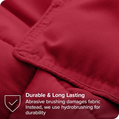 Twin Size All Season Super Soft Down Alternative Comforter Set Red