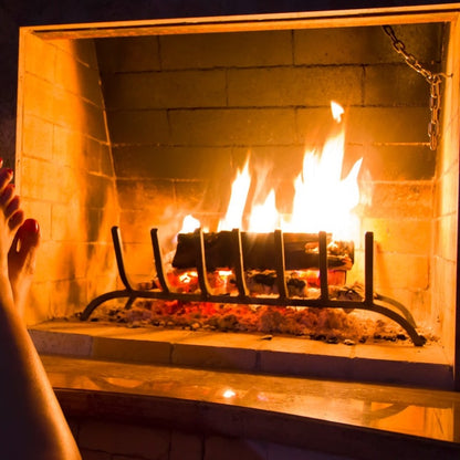 Fireplace Log Grate for Indoor/Outdoor Fire Pit Fireplace