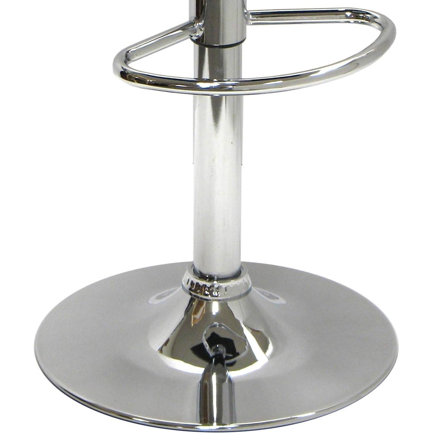Modern Air-Lift Adjustable Bar Stools with Black Seat