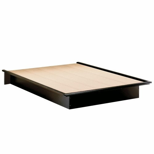 Cosmos Basic Full Size Platform Bed in Black Finish