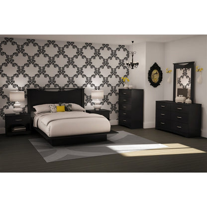 5-Drawer Chest in Black Finish