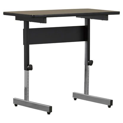Stand Up Desk Adjustable Height Sitting or Standing Writing Computer Laptop Table Desk in Walnut
