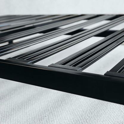 Twin size Heavy Duty Metal Platform Bed Frame with Wide Steel Slats
