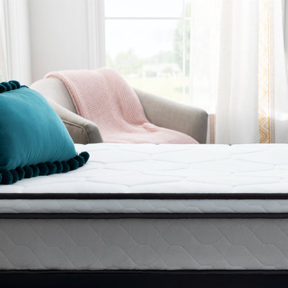 8 Inch Contouring Plush Hybrid Mattress in Twin Size