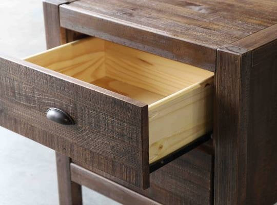 FarmHouse 2 Drawer Nightstand in Walnut