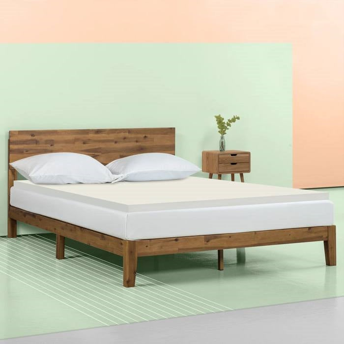 Twin Size 2 Inch Plush Orthopedic Support Foam Mattress Topper - Medium Firm