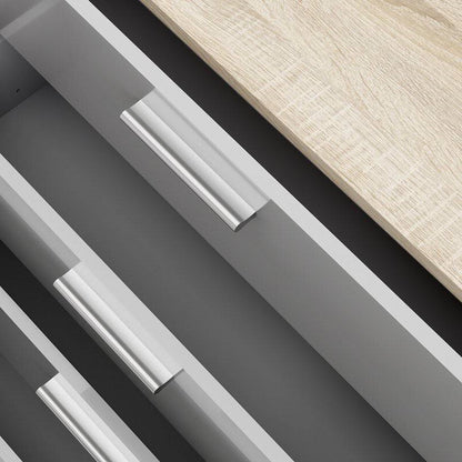 White Oak Modern Bedroom 8-Drawer Double Dresser
