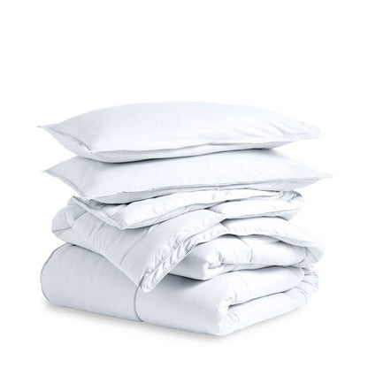 King/Cal King Size All Season Super Soft Down Alternative Comforter Set White