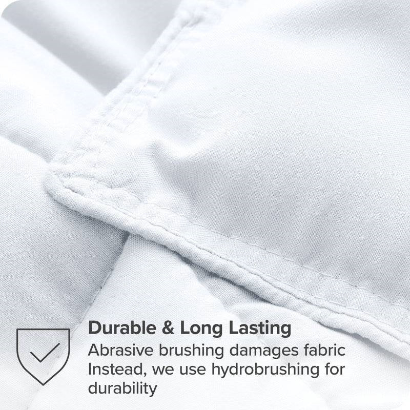 King/Cal King Size All Season Super Soft Down Alternative Comforter Set White