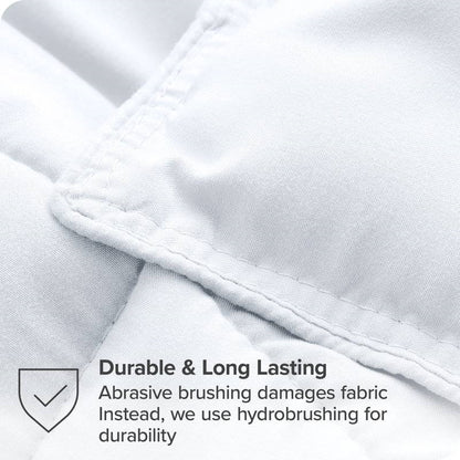 King/Cal King Size All Season Super Soft Down Alternative Comforter Set White