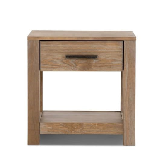 FarmHouse Traditional Rustic Pine 1 Drawer Nightstand