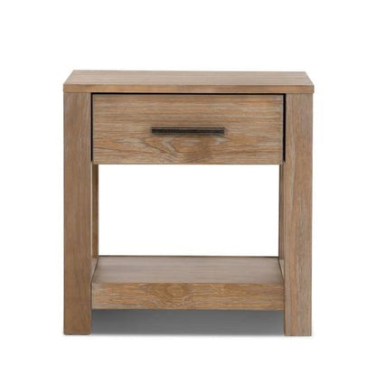 FarmHouse Traditional Rustic Pine 1 Drawer Nightstand