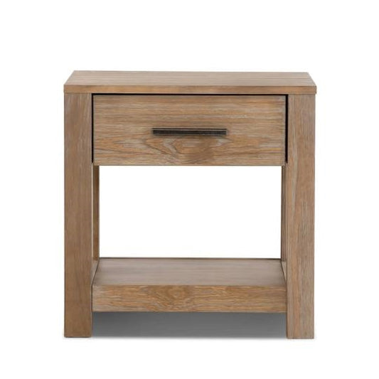 FarmHouse Traditional Rustic Pine 1 Drawer Nightstand