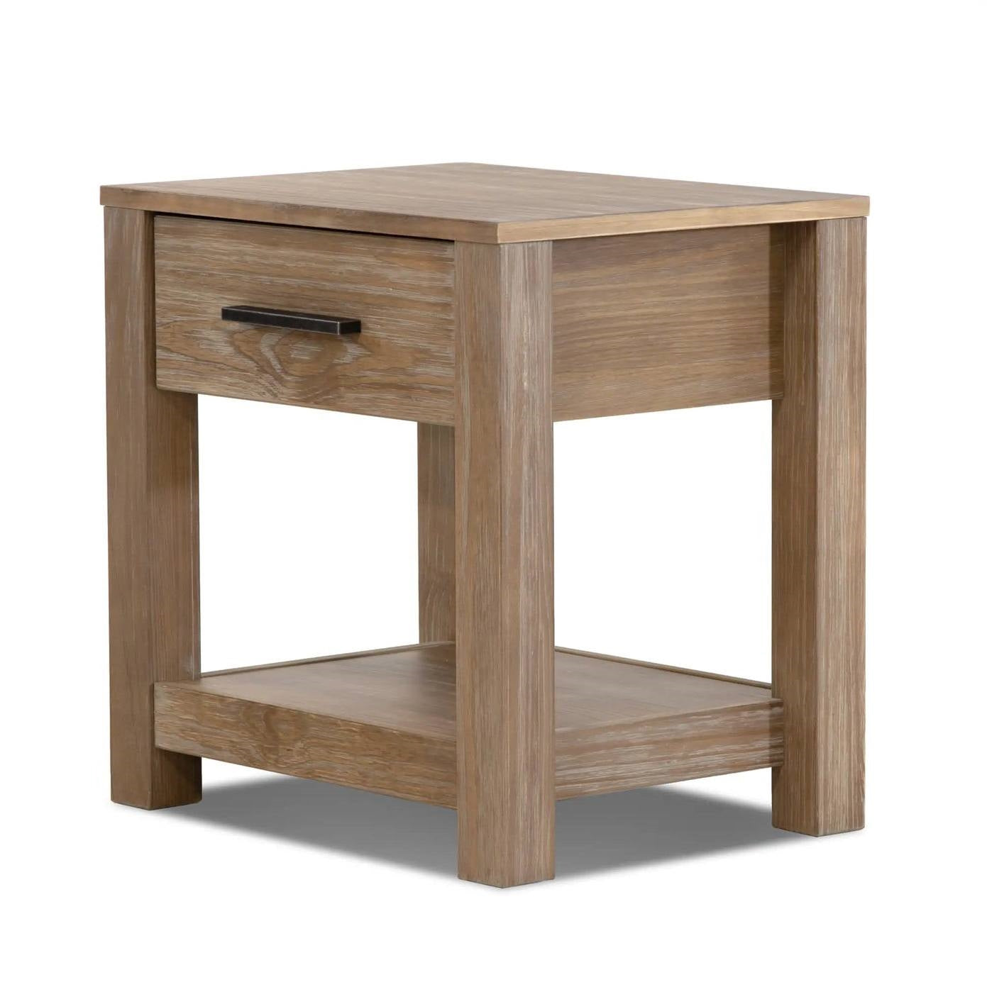 FarmHouse Traditional Rustic Pine 1 Drawer Nightstand