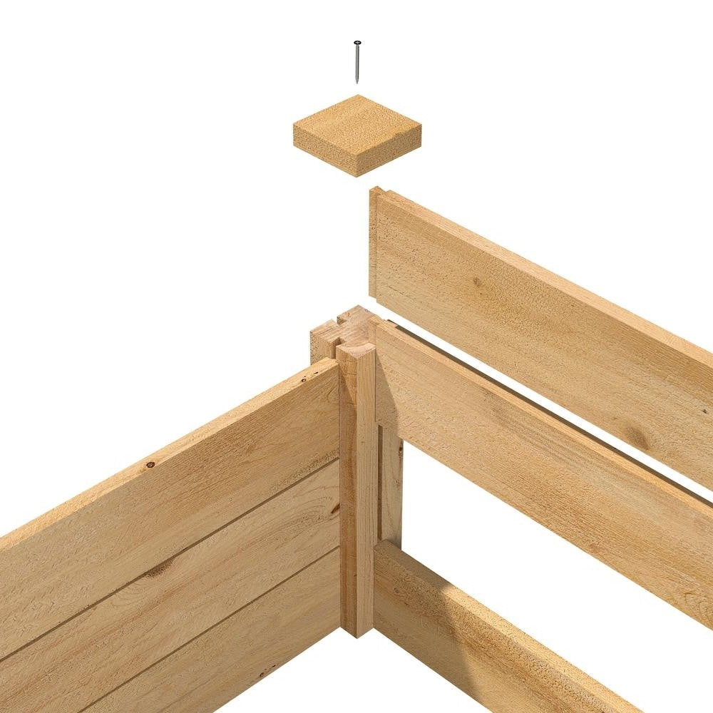 2 ft x 8 ft Chemical Free Made in USA Cedar Raised Garden Bed